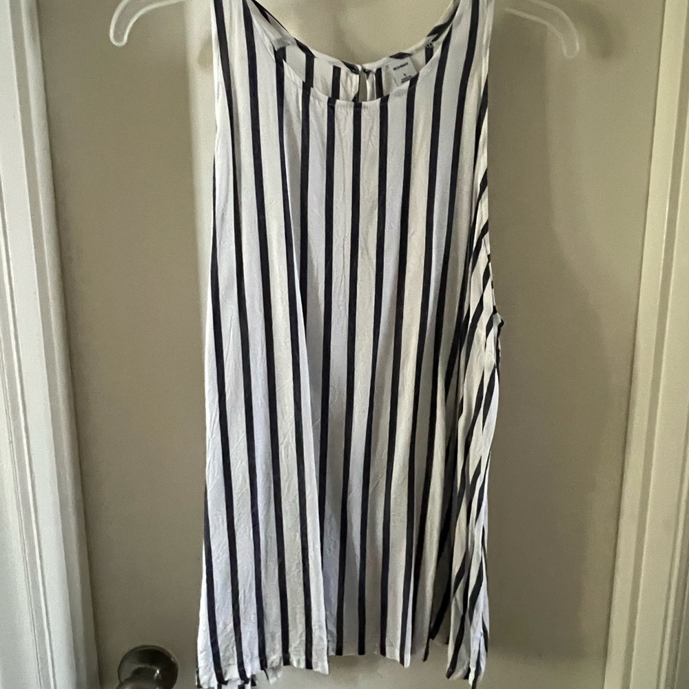 Striped sleeveless top